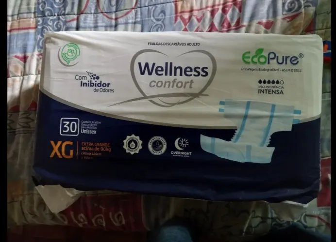 Fralda Geriátrica Wellness Comfort XG - 30 Unidades | Alta Absorção