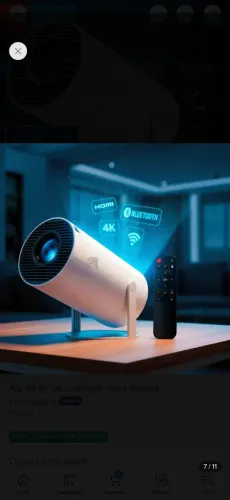 Projetor Portátil Pholex Hy300 4k Android Smart Wifi Full Hd