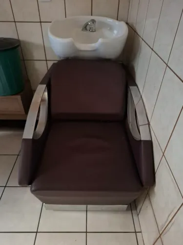 Lavatório Terra Santa com Água Quente e Fria para Salão/Barbearia