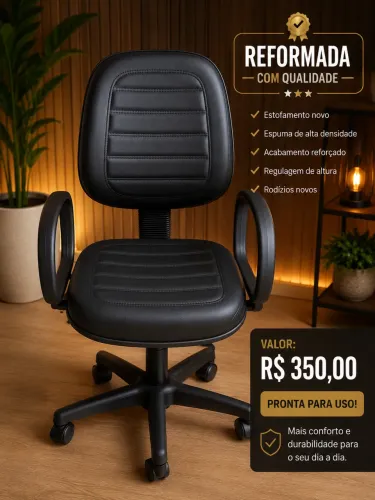 Cadeira executiva giratória com braços