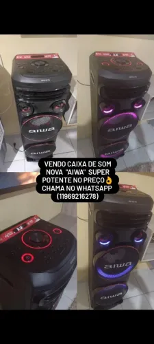 Caixa de som Aiwa super potente, nova