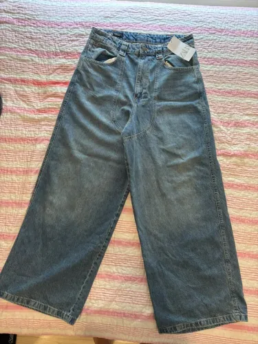 Calça Jeans Zara Wide Leg Tam 40 Nova com Etiqueta