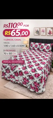 Colcha para casal 3 peças
