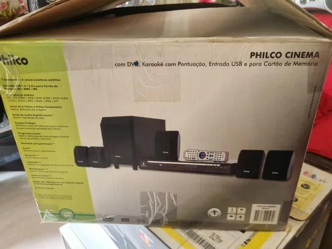 Home thilte e karaoke novo na caixa