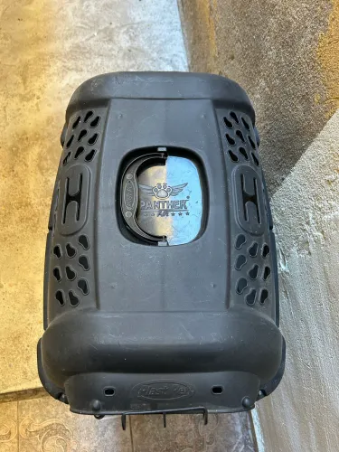 Caixa Transporte Plast Pet Panther N°3 Para Cães E Gatos Cor Preto