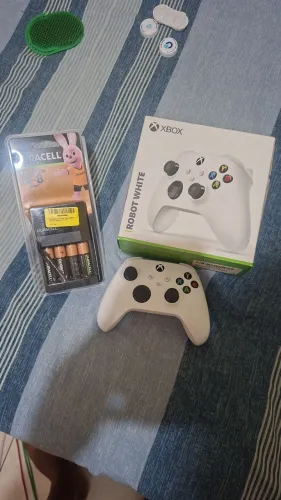 Controle xbox + Bateria durracel recarregável