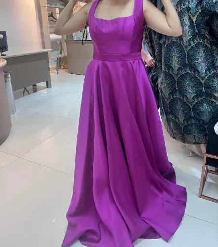 Vestido madrinha fúcsia