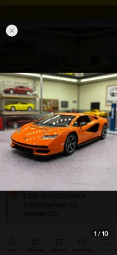 LAMBORGHINI COUNTHACH 1/24 LARANJA 1/24