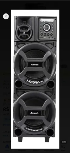 Caixa de som Amvox 1400w