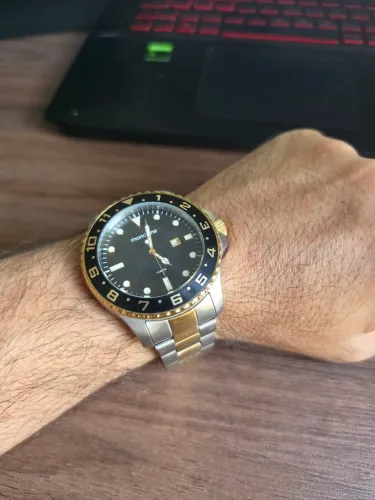 Relógio masculino grande Mondaine