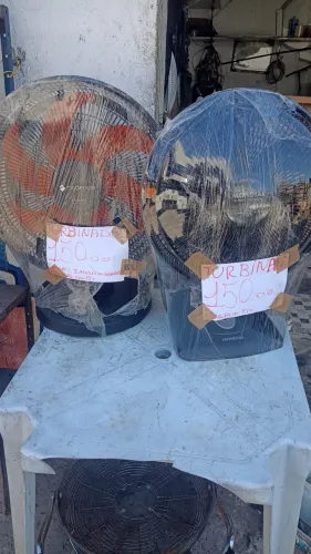 Só hoje até às 18 horas, ventiladores,sai do há 150 reais.