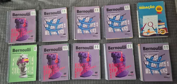 APOSTULAS ENEM BERNOULLI 4V COMPLETO + REDAÇÃO NOTA 1000