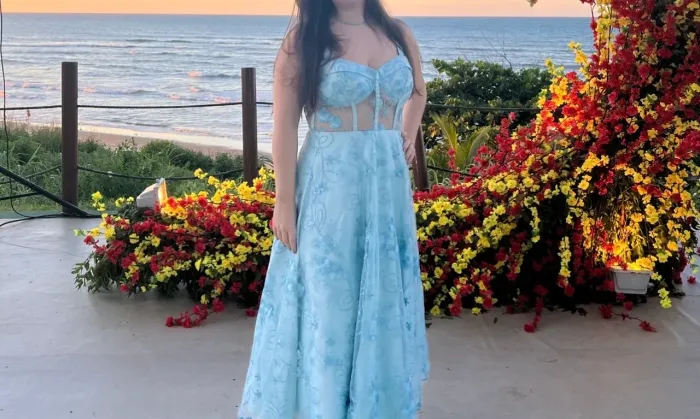 Vestido de festa bordado 