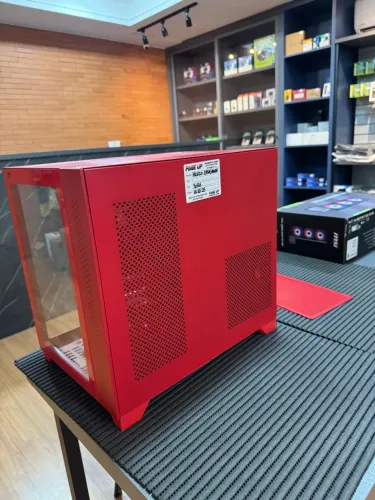 Gabinete Gamer PCYes Forcefield Red Magma
