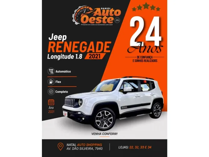Jeep Renegade Longitude 1.8 4X2 Flex 16V Aut. 2021