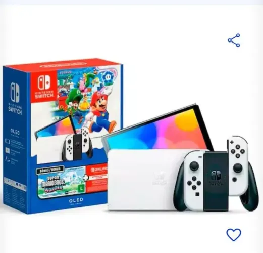 Troco Nintendo Switch oled zero com 3 jogos por ps5