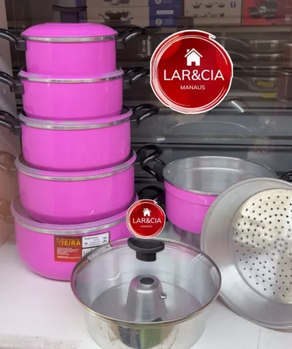 jogo de panelas rosa luxo!