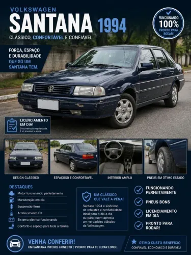 Volkswagen Santana Glsi / GLS 1.8/ 2.0 1994
