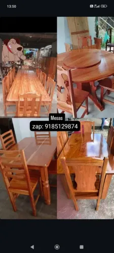 Mesas de todos os tipos (giratória, normal etc)