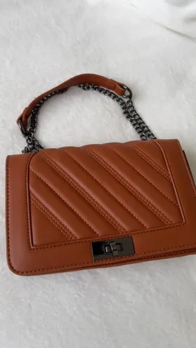 Bolsa transversal caramelo matelassê
