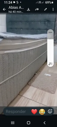 Cama de casal Ortobom cabeceira usada