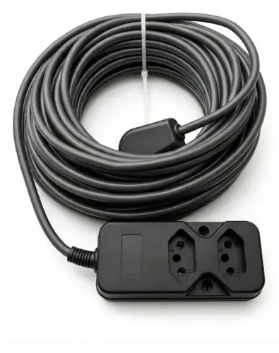 Extensao eletrica 30 metros PP Tomada dupla 20/10A extensor reforçado energia condutor
