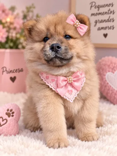 Chow Chow fêmea super promocional hoje