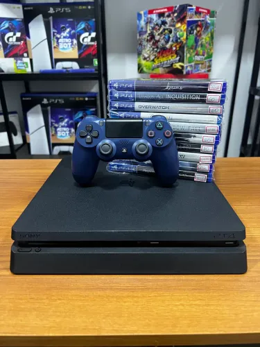 PlayStation 4 Slim 1tb seminovo (aceito cartão)