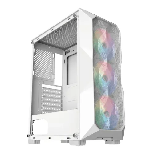 Gabinete gamer branco com 3 FANS