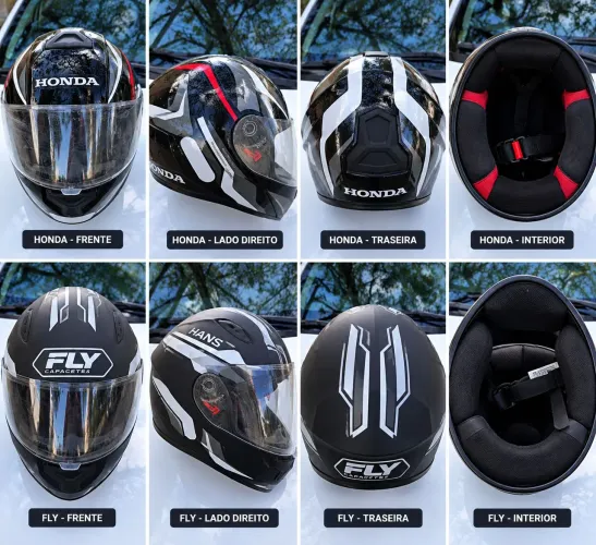 Kit 2 Capacetes Honda + Fly F9 - Seminovos