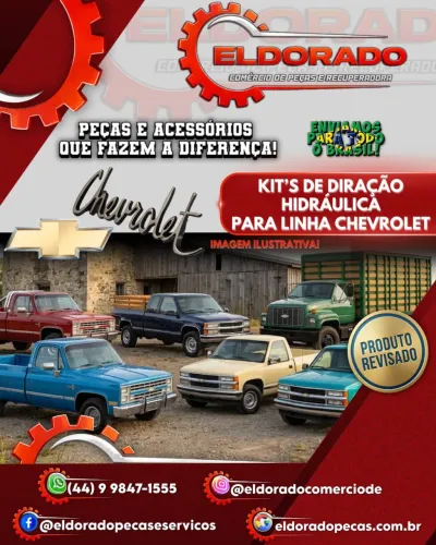 ? Kit de direção hidráulica para linha Ford!
