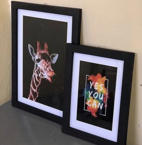 Kit 3 Quadro A4 decoração personalizada