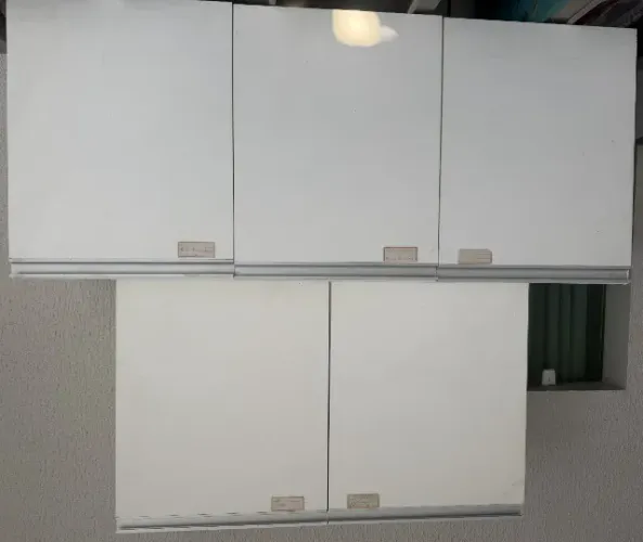 3 ARMÁRIOS AÉREOS EM MDF BRANCO - 1,40m + 2 DE 1,00m