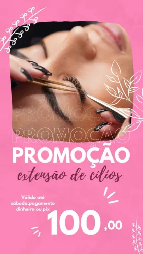 Extensão de cílios 
