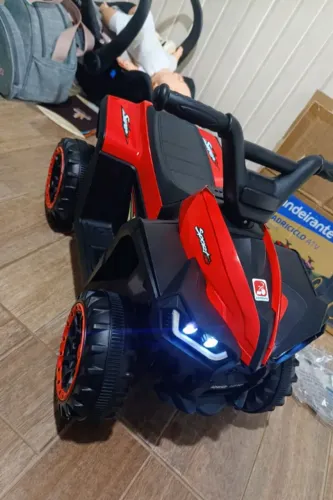 Quadriciclo elétrico ATV 6V Bandeirante Vermelho - Novo (CAIXA LACRADA)