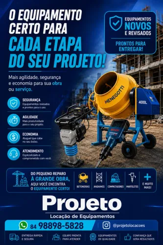 LOCAÇÃO DE EQUIPAMENTOS