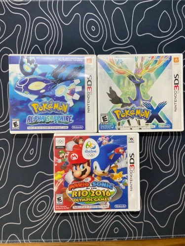 Lote com 3 jogos pra 3DS