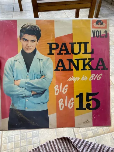 LP Paul Anka - Sings His Big 15 Vol. 3 - Polydor Nacional Vintage