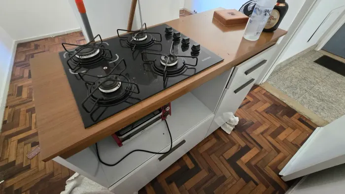 Móvel com Cooktop + mini Forno Elétrico