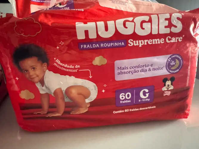 Fralda Huggies Supreme Care G