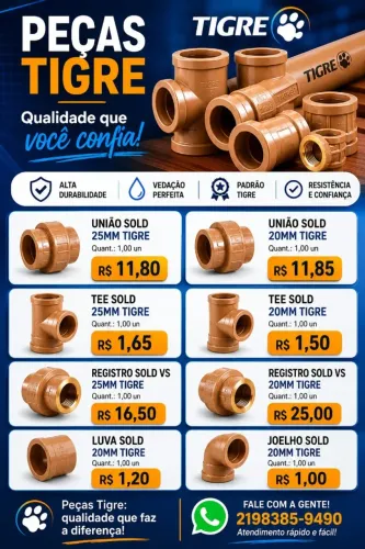CONEXÕES TIGRE ORIGINAIS 