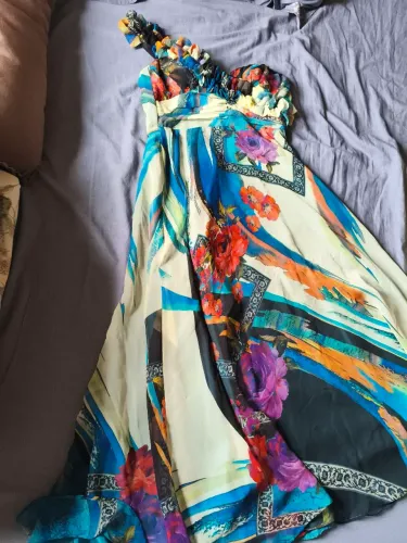 Vestido longo floral - festa Tam 40