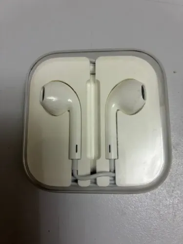 fone iphone original com fio sem uso ponta de ios