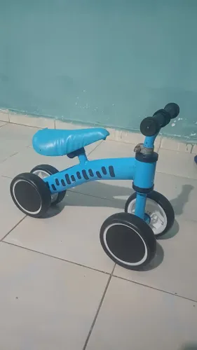 Bike Sem Pedal Bicicleta Azul Andador Infantil Para Crianças