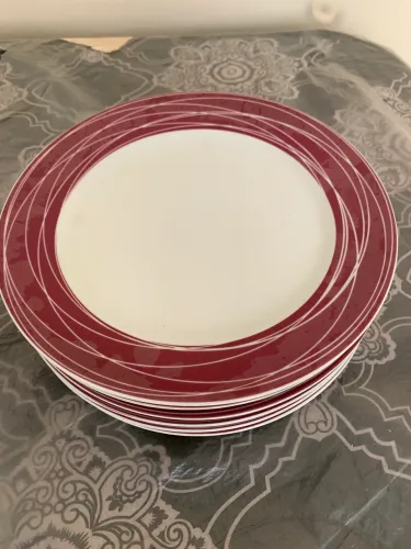 Jogo 6 Pratos de Porcelana