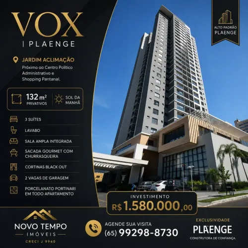 Apartamento com 3 suites a venda no Bosque da Saúde, Cuiabá-MT