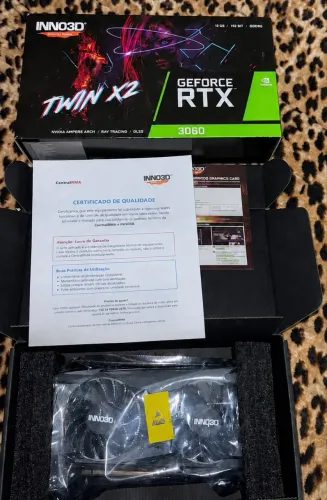 RTX 3060 12GB INNO3D TWIN X2 NOVA + CAIXA + GARANTIA