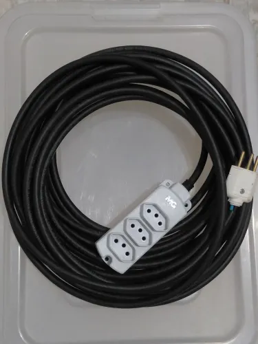 Extensão Elétrica Reforçada 15 Metros - Cabo PP 2,5mm² MarGirius