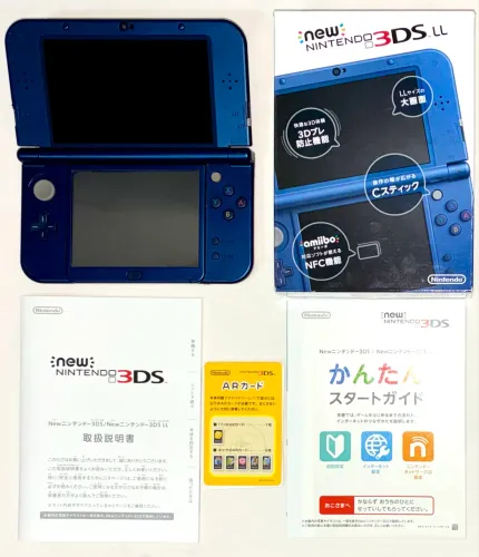 New Nintendo 3Ds XL azul metálico jpn com caixa 