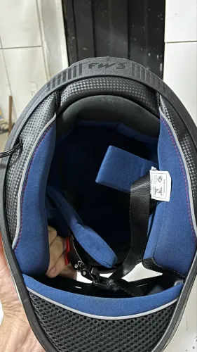? Capacete FW3 com Óculos Interno + Intercomunicador | Pouco Usado | Oportunidade!